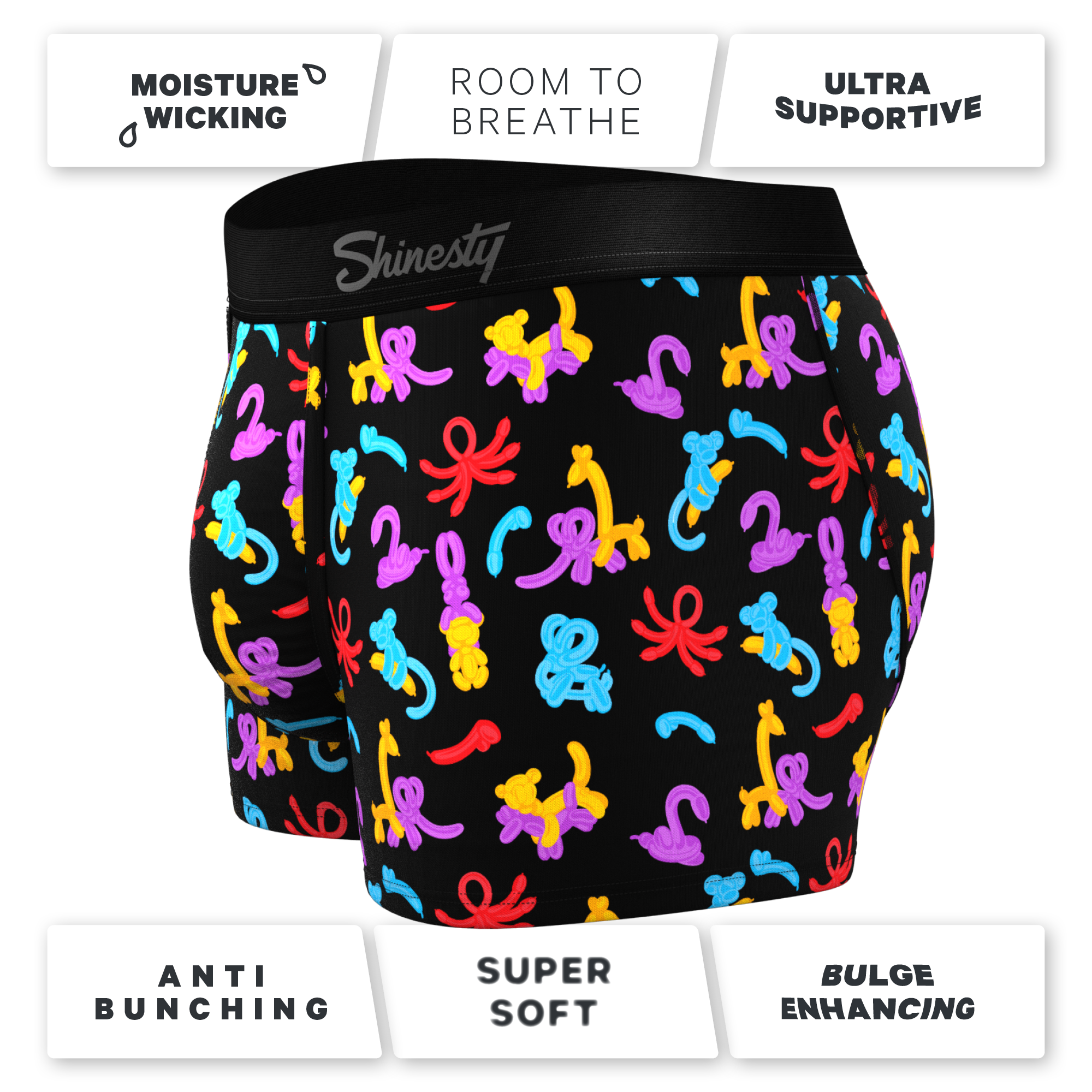 Shinesty The Knot Tonights Boxer - Balloon Animal Print Ball