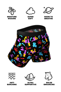 black and neon colors underwear for men