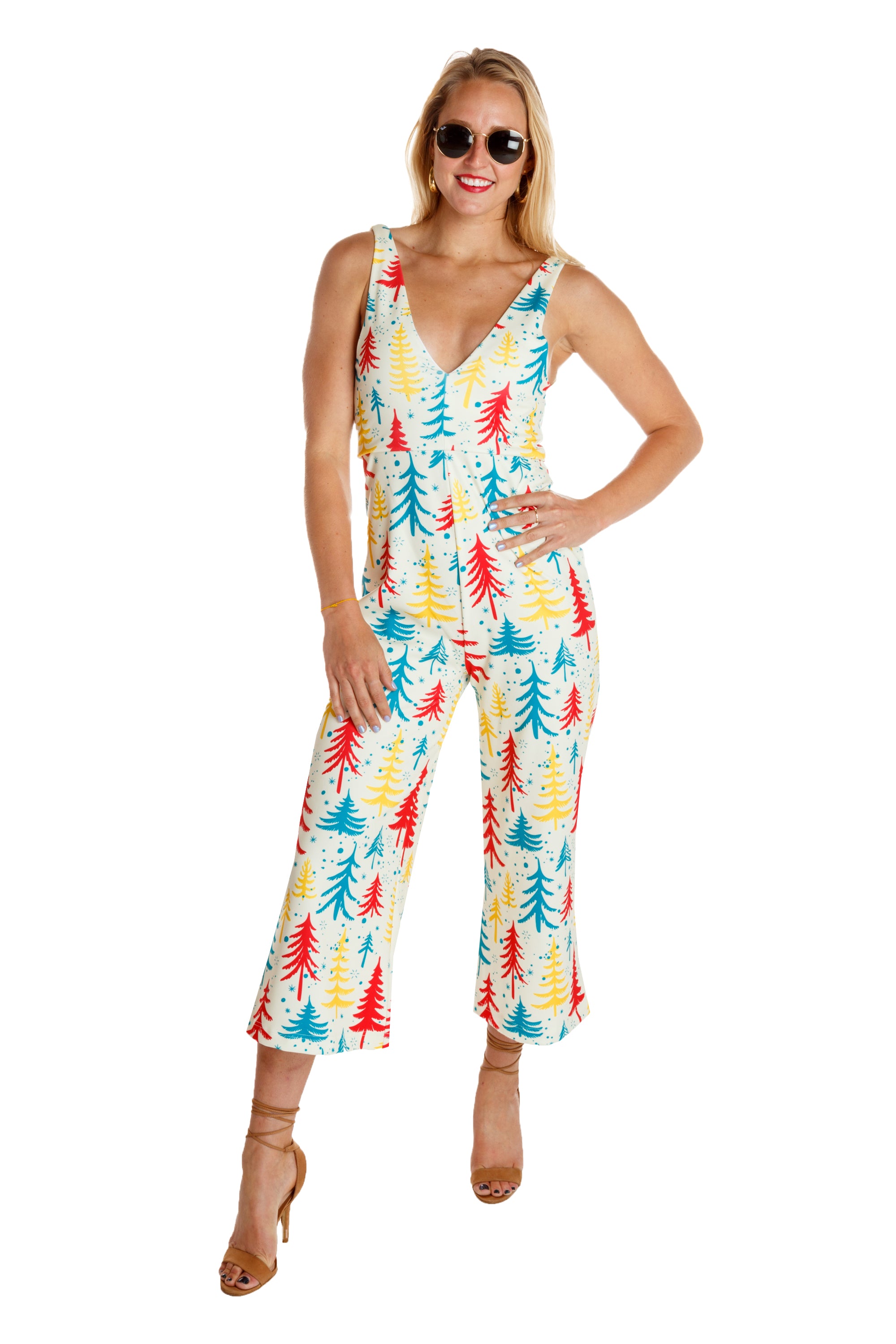 Classy Trees Holiday Jumpsuit | Pine Tree Playgirl