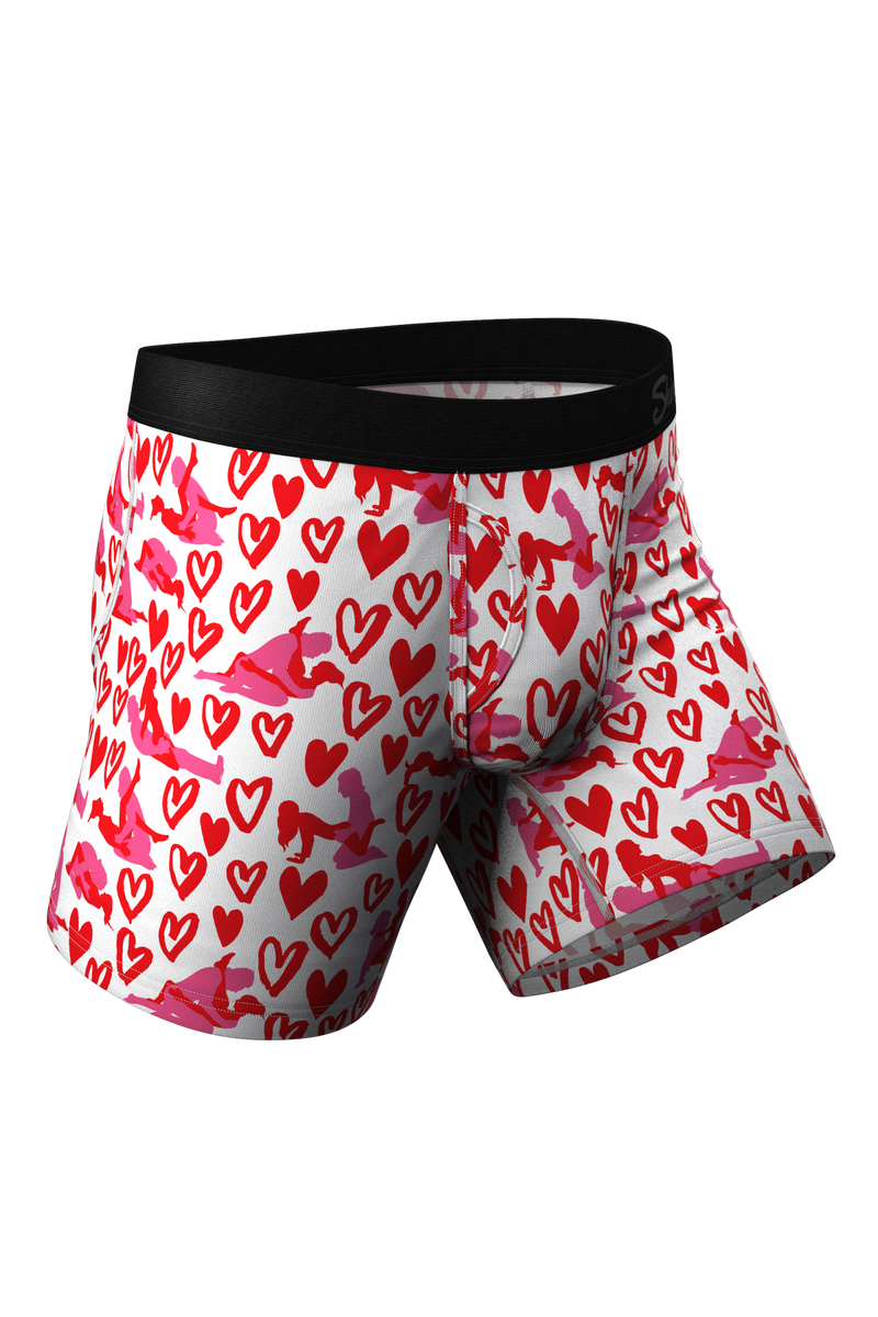 Kama Sutra Valentines Matching Thong & Boxer With Fly | The Pleasure Pack