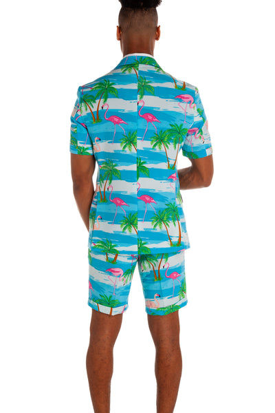 Hawaiian Flamingo Summer Suit | The Grand Cayman Party Suit