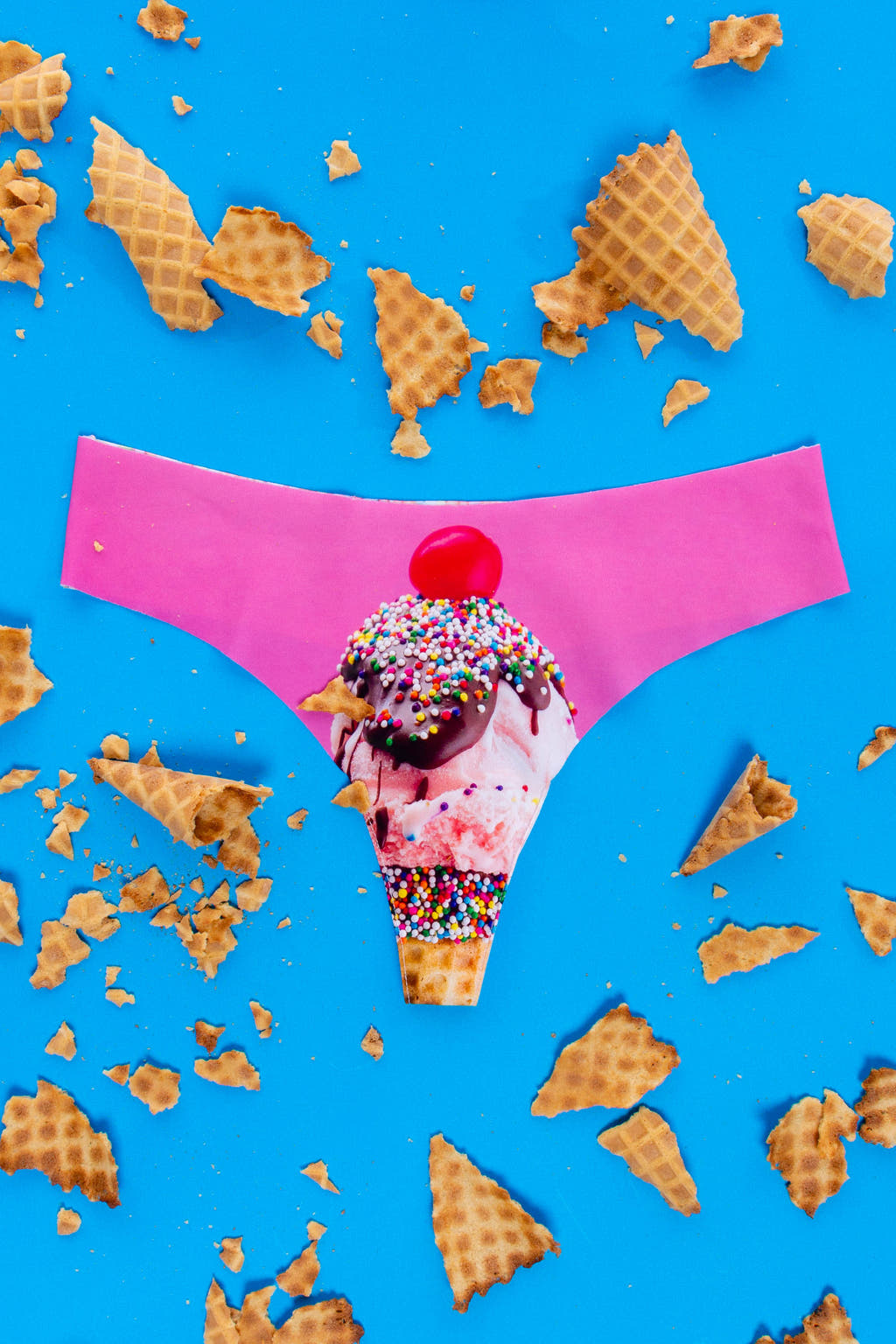 Ice Cream Cone Seamless Thong