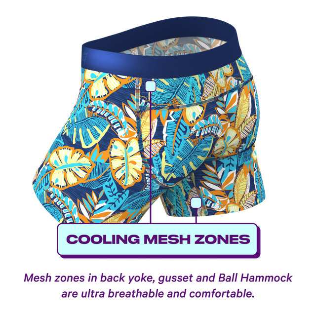 Blue Tropical paradICE™ Cooling Ball Hammock® Underwear | The Mahalo