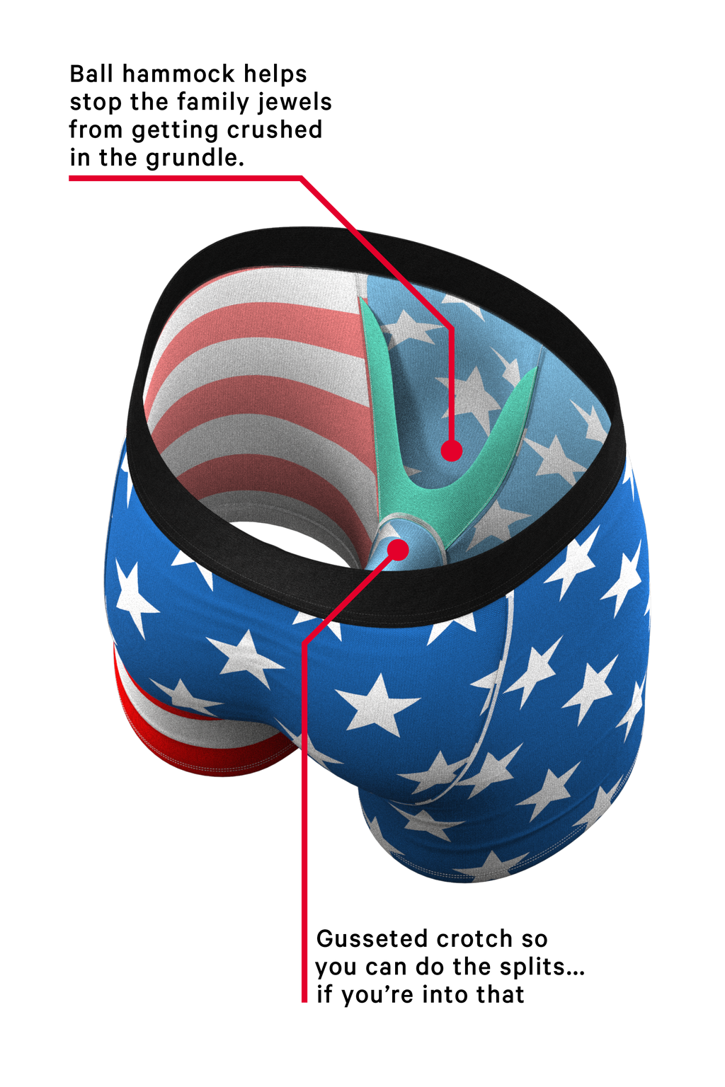 American flag ball hammock