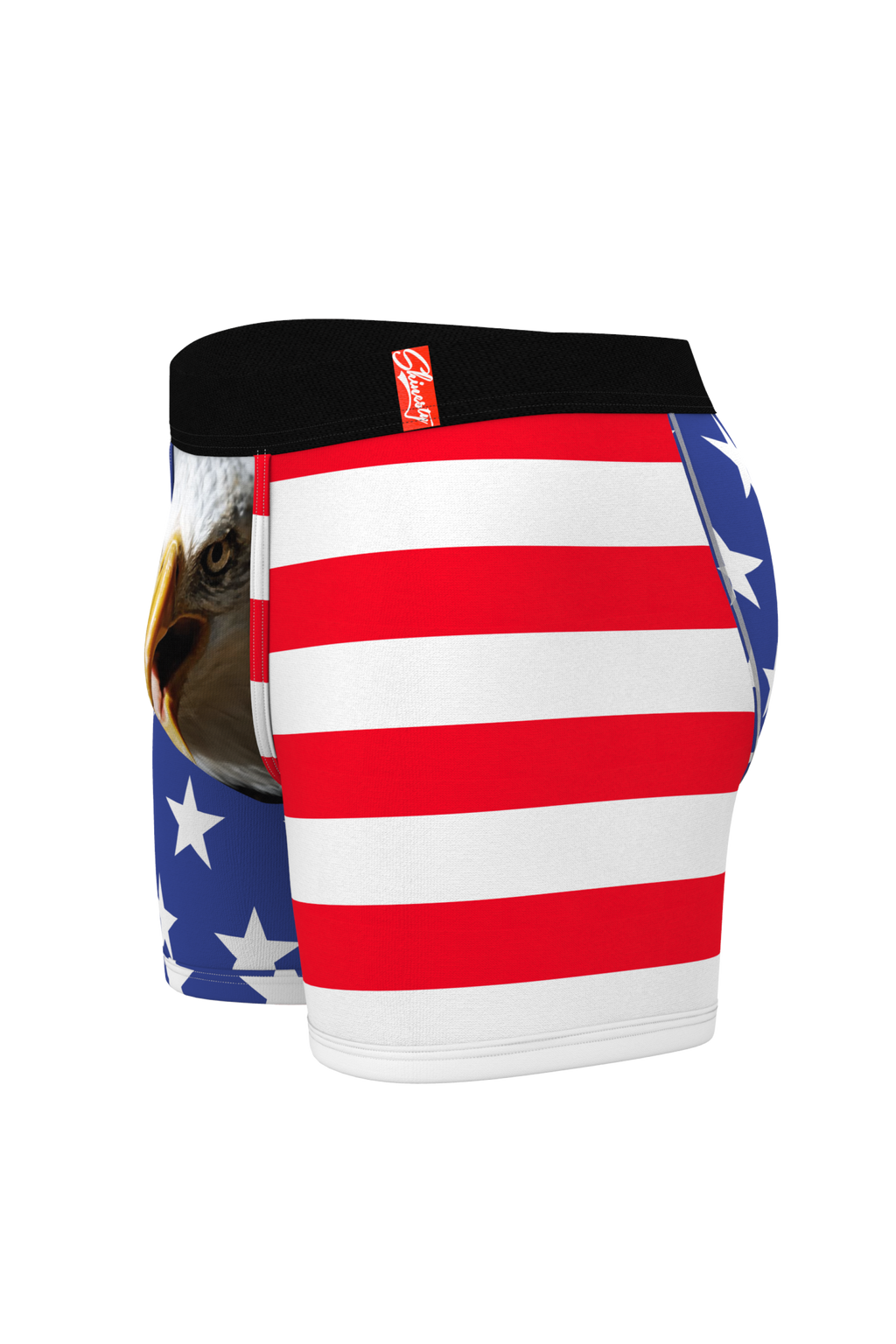The mascot shinesty American flag ball hammock boxer briefs