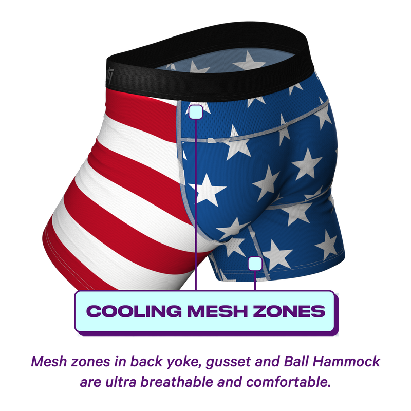 American Flag Ball Hammock Pouch Underwear | The Mascot