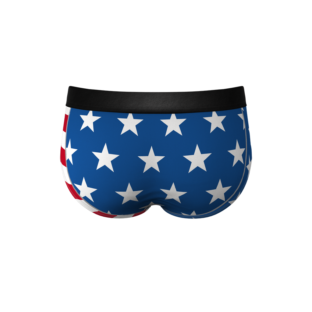 men's american flag pouch underwear