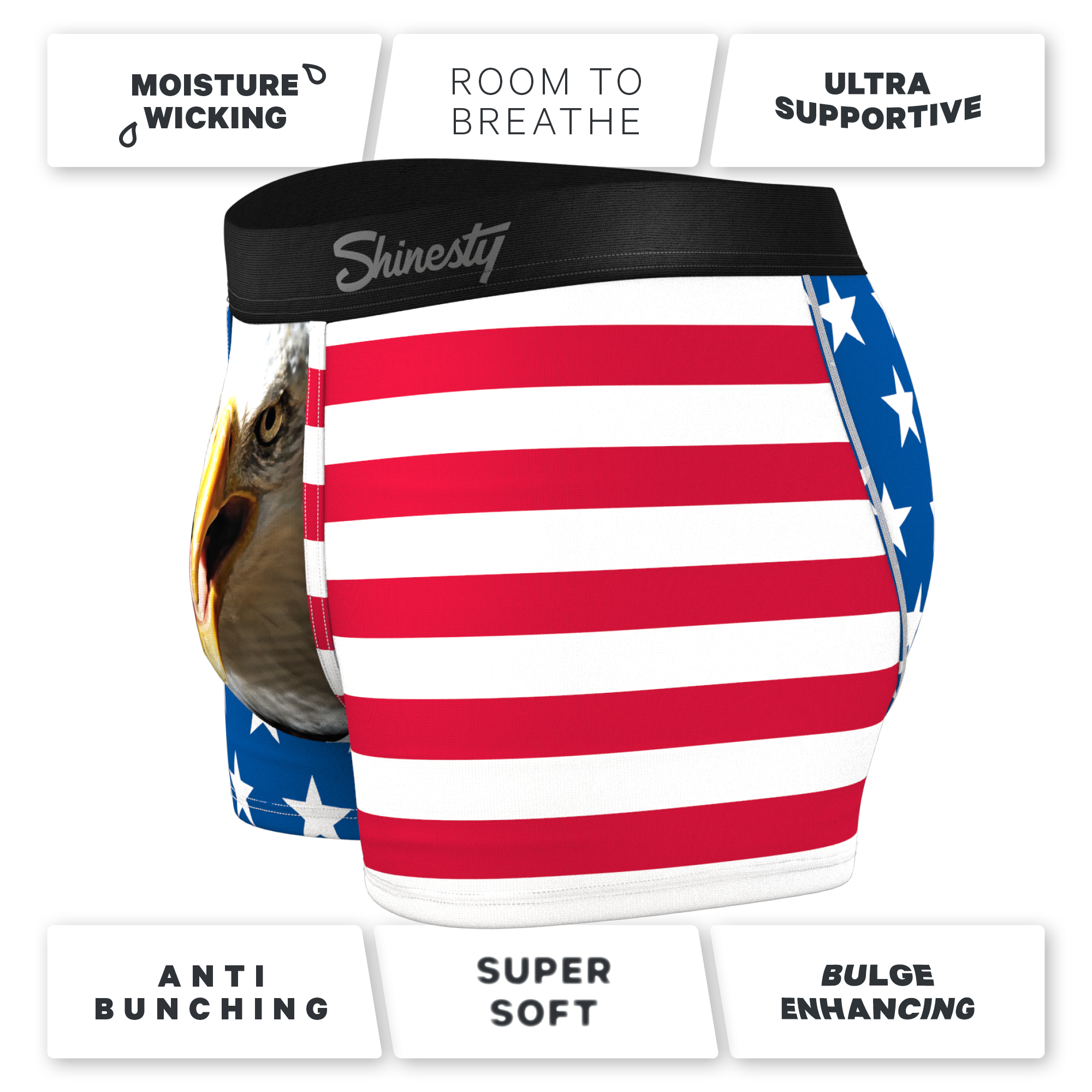 American Flag Ball Hammock® Pouch Trunks Underwear