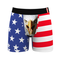 Men's eagle flag ball hammock boxer briefs 