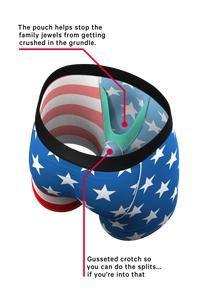 american flag ball hammock pouch undies