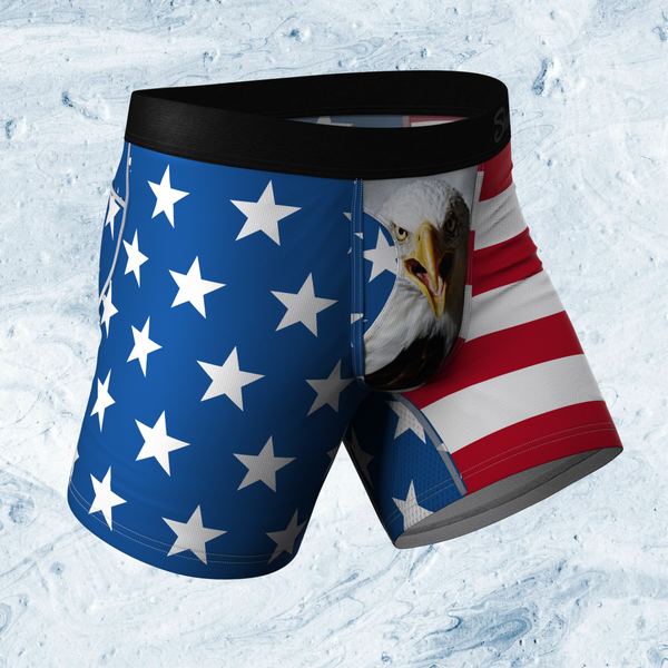 The Mascot | American Flag paradICE™ Cooling Ball Hammock® Underwear With Fly