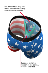 patriotic ball hammock underwear