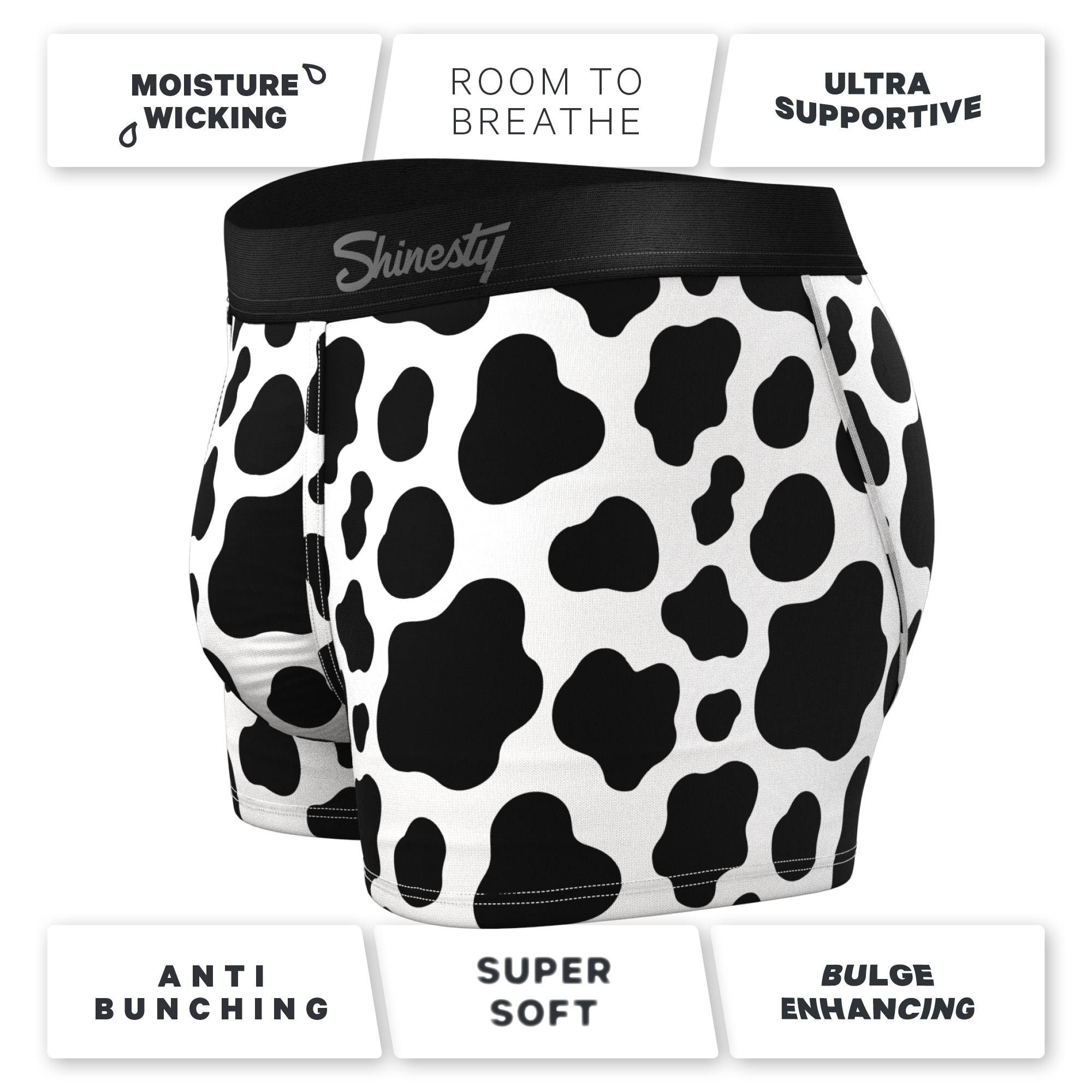 The Milk Me Cow Print Ball Hammock® Pouch Underwear