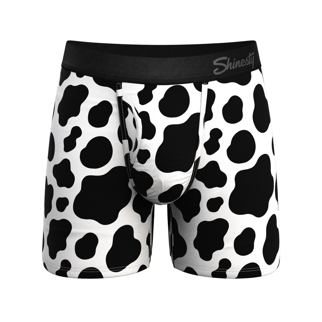 The Milk Me | Cow Print Ball Hammock® Pouch Underwear With Fly
