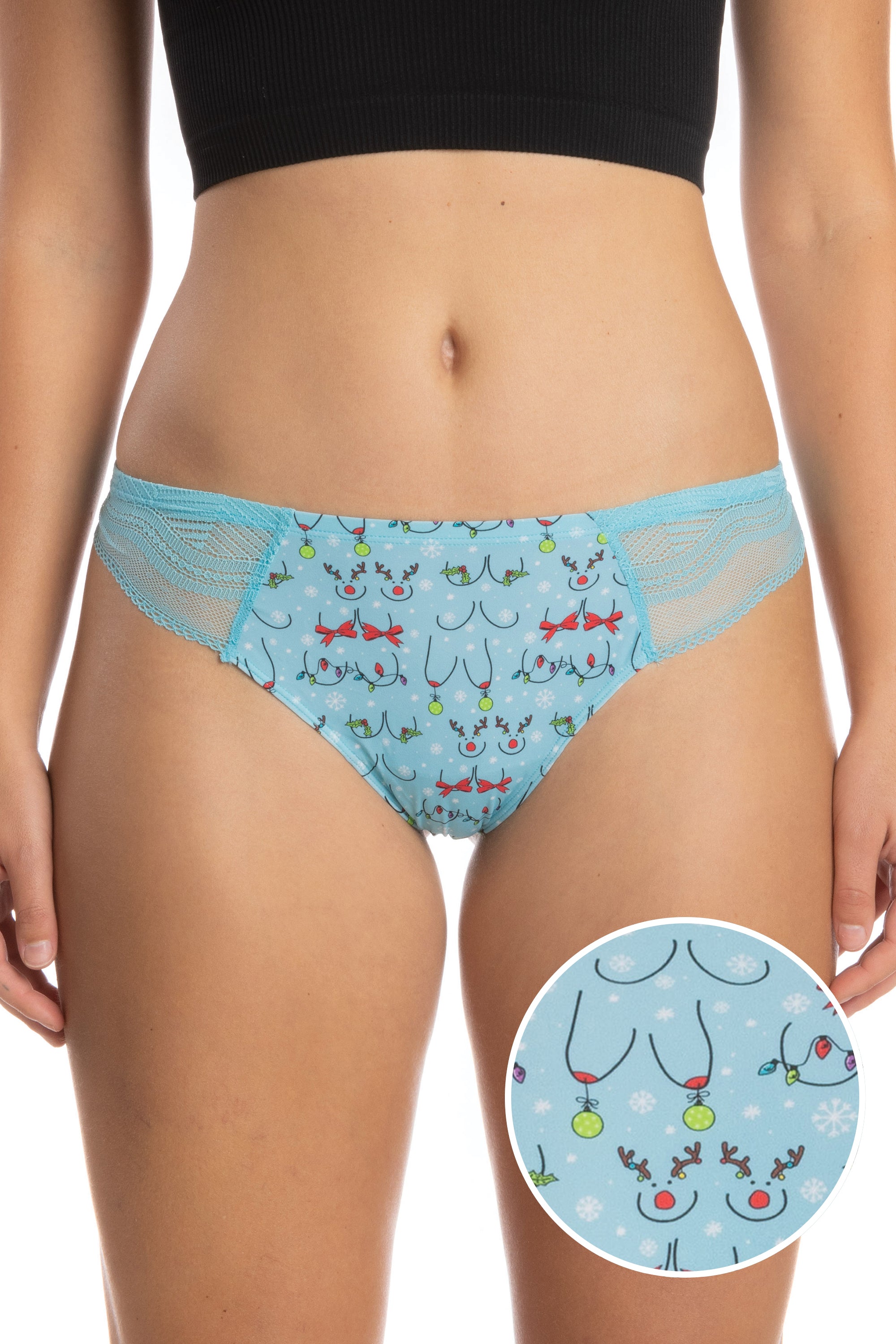 Candy Hearts Lace Thong