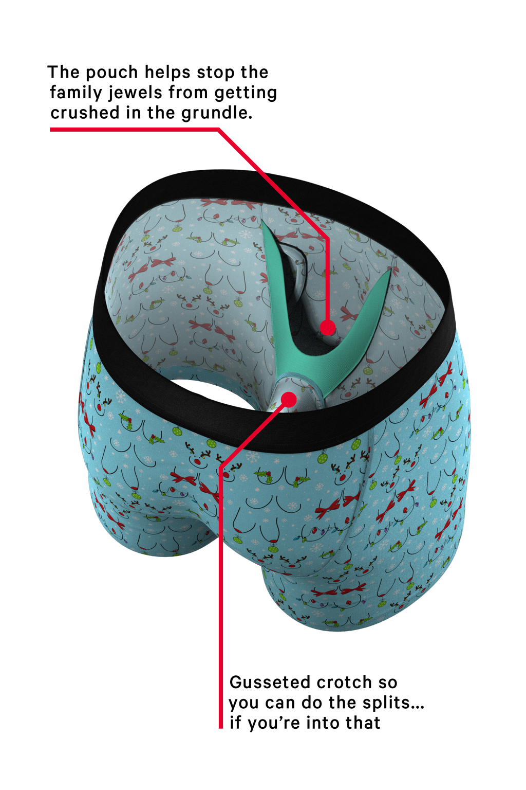 ball hammock christmas themed underwear