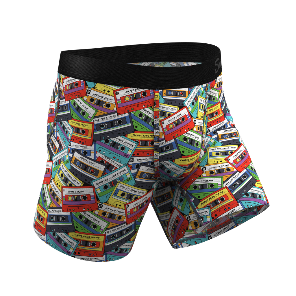 Colorful Mixtape Ball Hammock Pouch Underwear