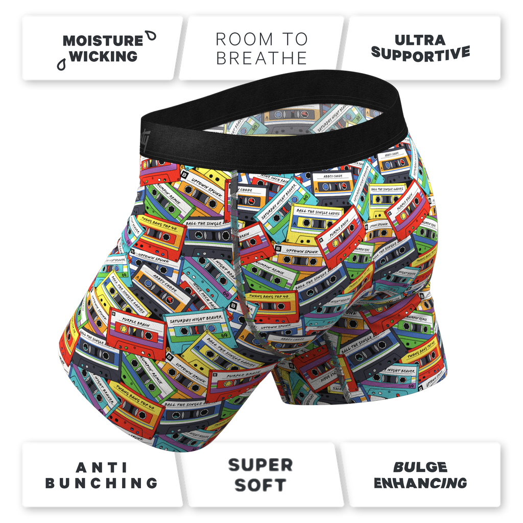 Stylish cassette pouch underwear with fly