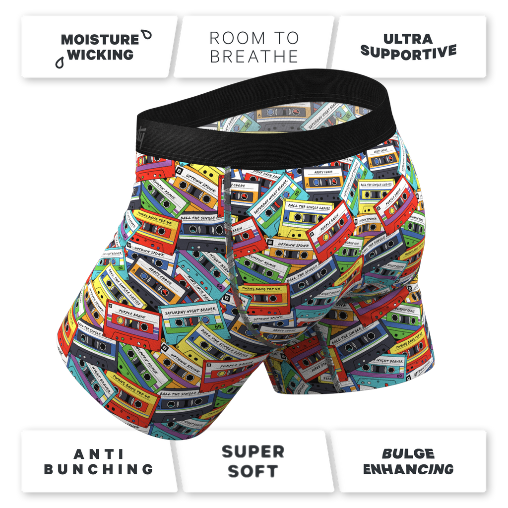 Bulge Enhancing Casette Tapes Mens Boxers