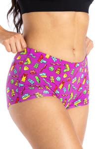 Colorful gummies boyshort underwear