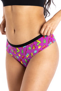 Colorful gummy bears cheeky underwear