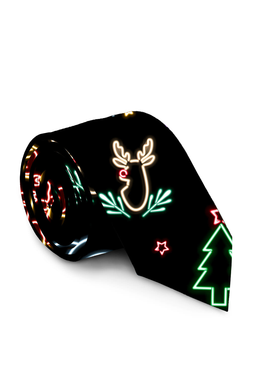 The Naughty Neon Noel | Neon Lights Christmas Tie