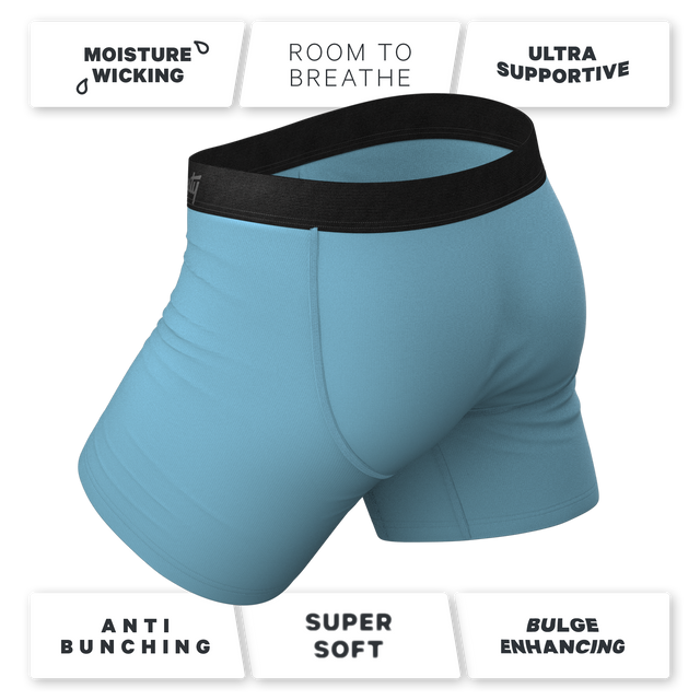 Slate Blue Ball Hammock® Pouch Underwear With Fly | The Neptune
