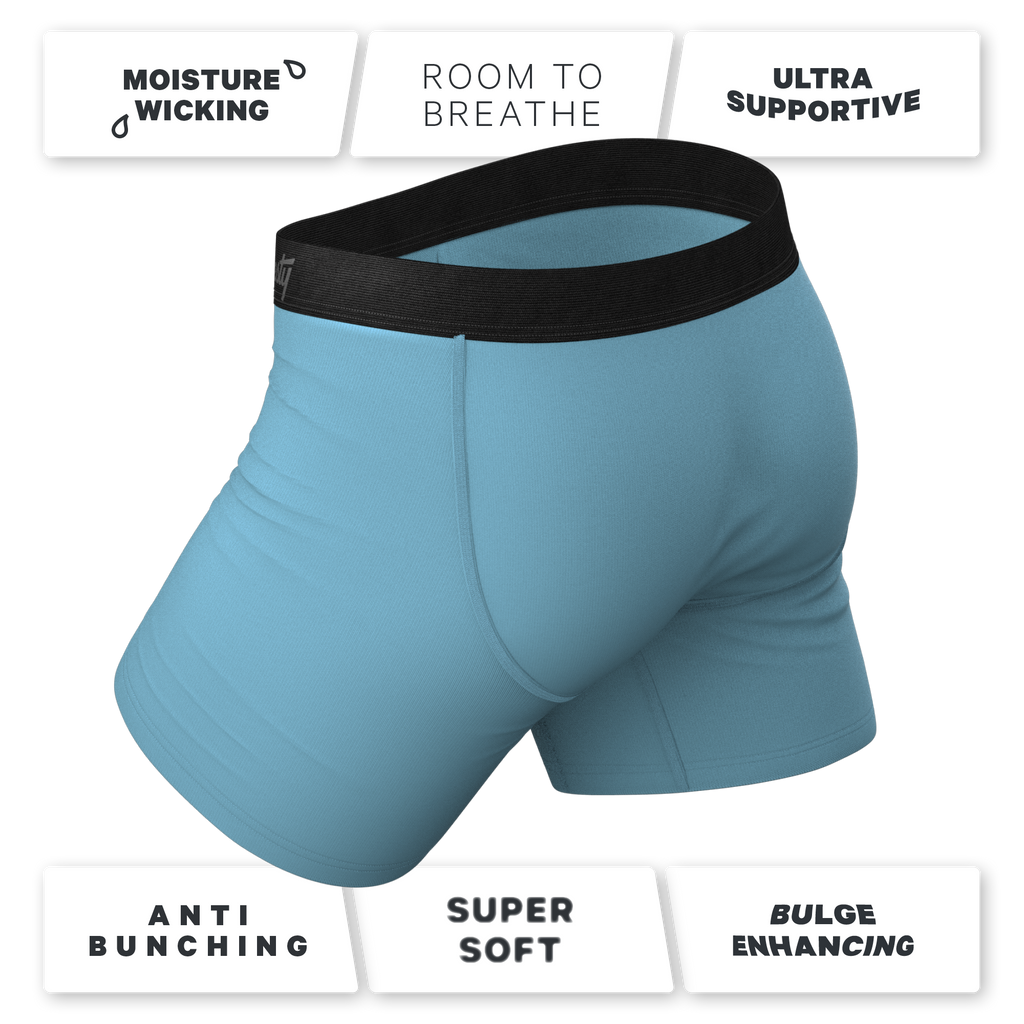 Anti Bunching Blue Pouch Underwear