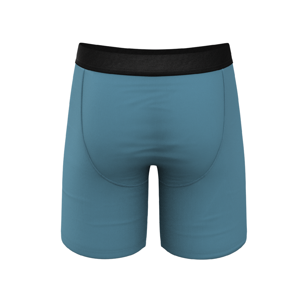 Slate blue underwear with fly