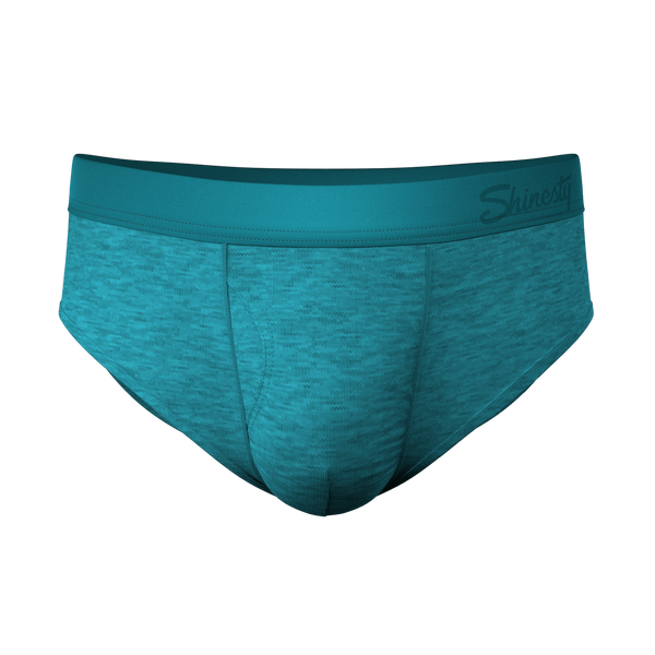 The Nerves of Teal | Teal Cotton Heather Ball Hammock® Pouch Underwear Briefs
