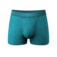 The Nerves of Teal | Teal Cotton Heather Ball Hammock® Pouch Trunks Underwear