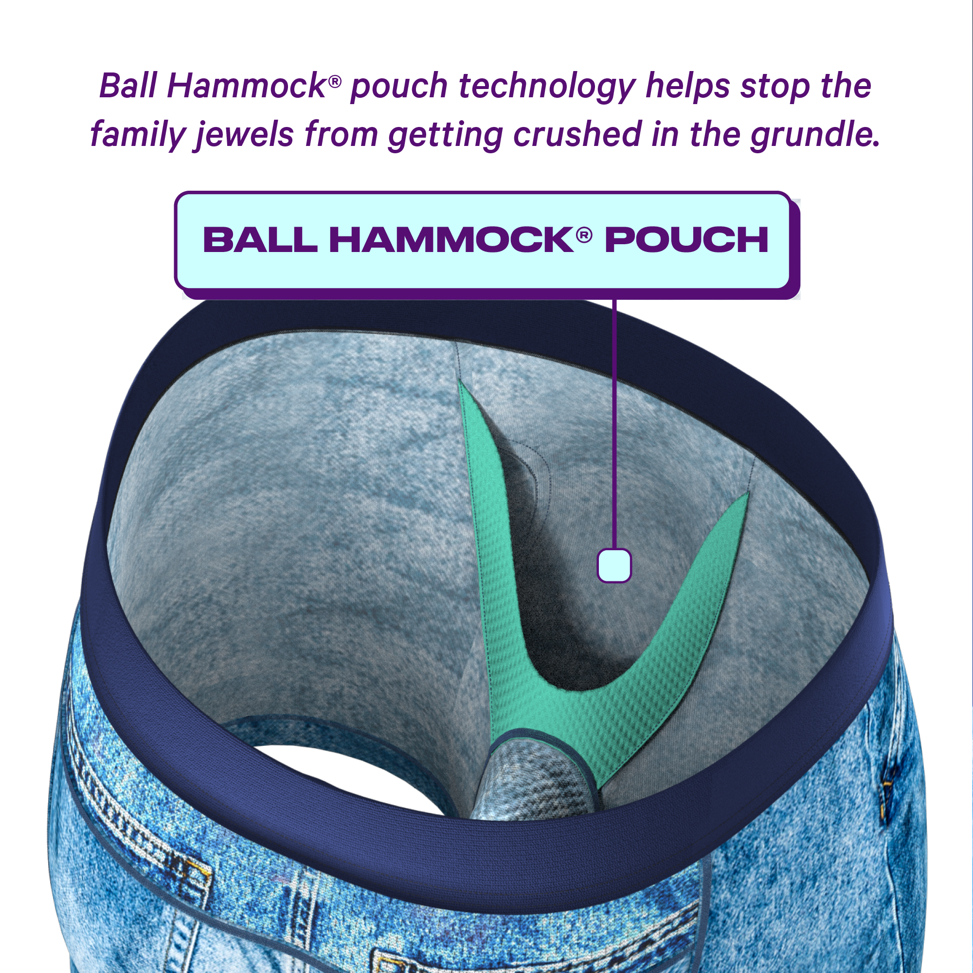 The Nudie Beach  Beach Scene Ball Hammock® Pouch Underwear With Fly -  ShopperBoard