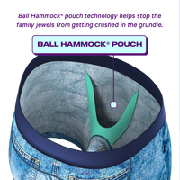 Denim ball hammock