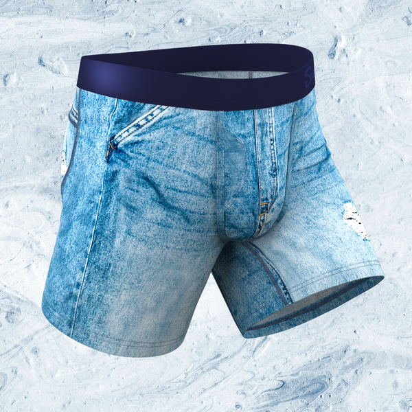 The Never Nude | Denim paradICE™ Cooling Ball Hammock® Pouch Underwear