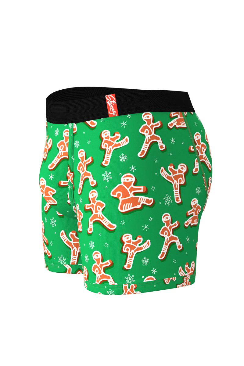 Green Gingerbread Ball Hammock® Pouch Underwear | The Ninjabread Nuts