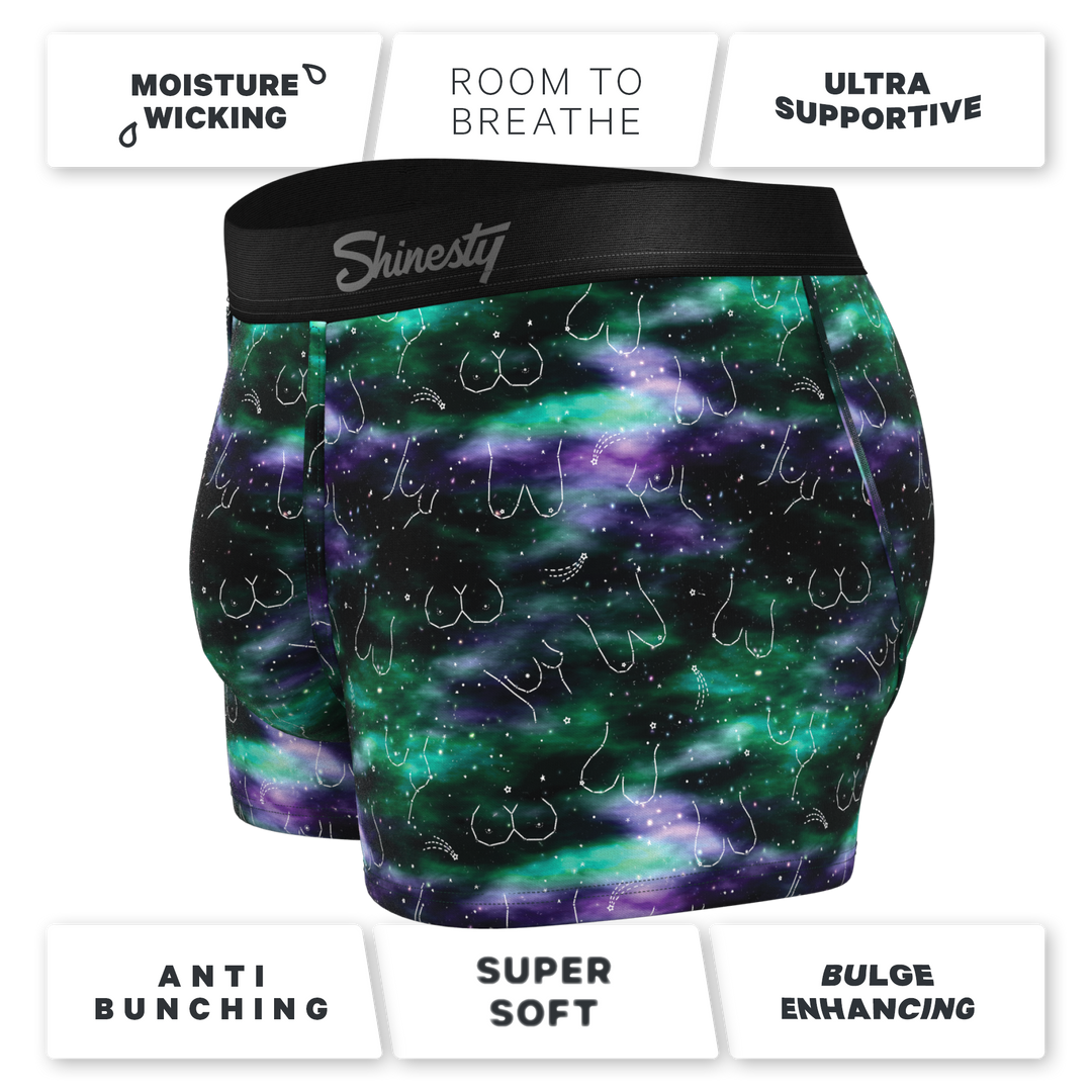 Northern Lights Men's Ball Hammock® Pouch Trunk Underwear | The Milky Way