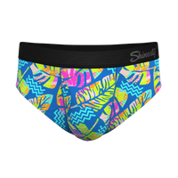 The Oahu Rendezvous | Tropical Leaves Ball Hammock® Pouch Underwear Briefs