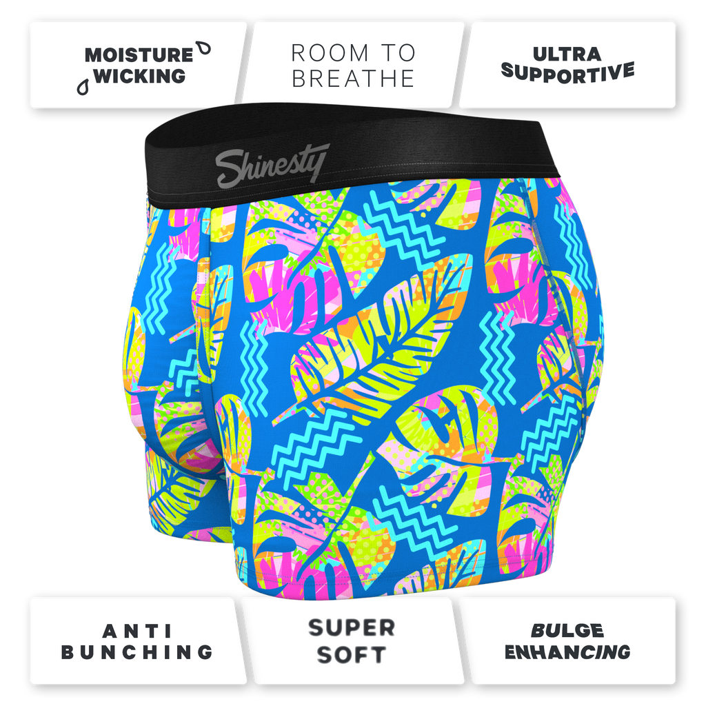 super soft tropical leaves trunks underwear 