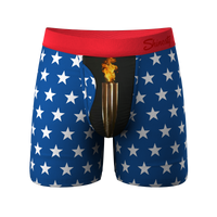 The Inferno | Torch & Flags Ball Hammock® Boxer Briefs With Fly