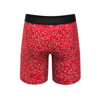 Stylish red outlaw long leg underwear