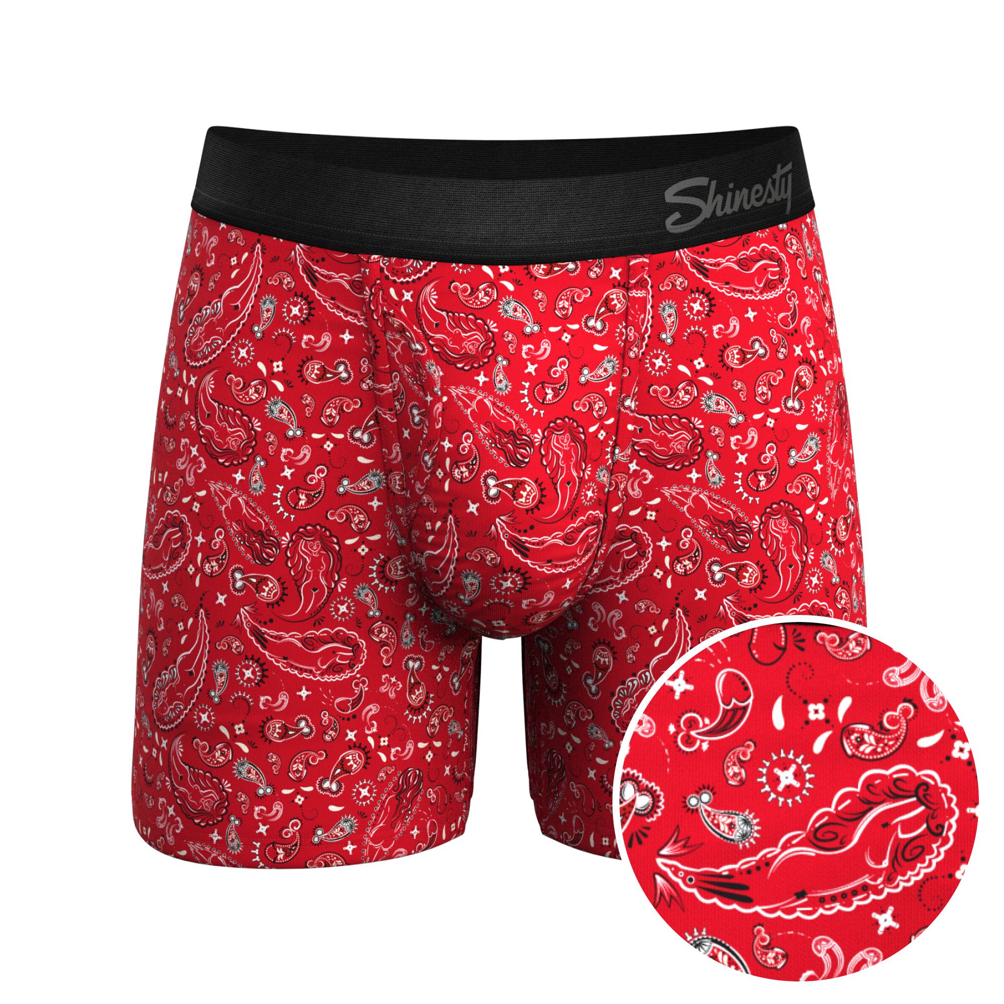 Naughty Paisley Ball Hammock® Pouch Underwear With Fly