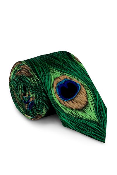 The You Gotta Let Me Fly | Peacock Print Tie