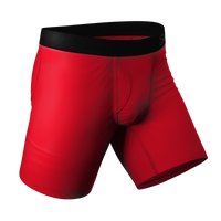 The Red Dong Effect | Red Long Leg Ball Hammock® Pouch Underwear With Fly