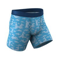 Mens light blue cloud underwear