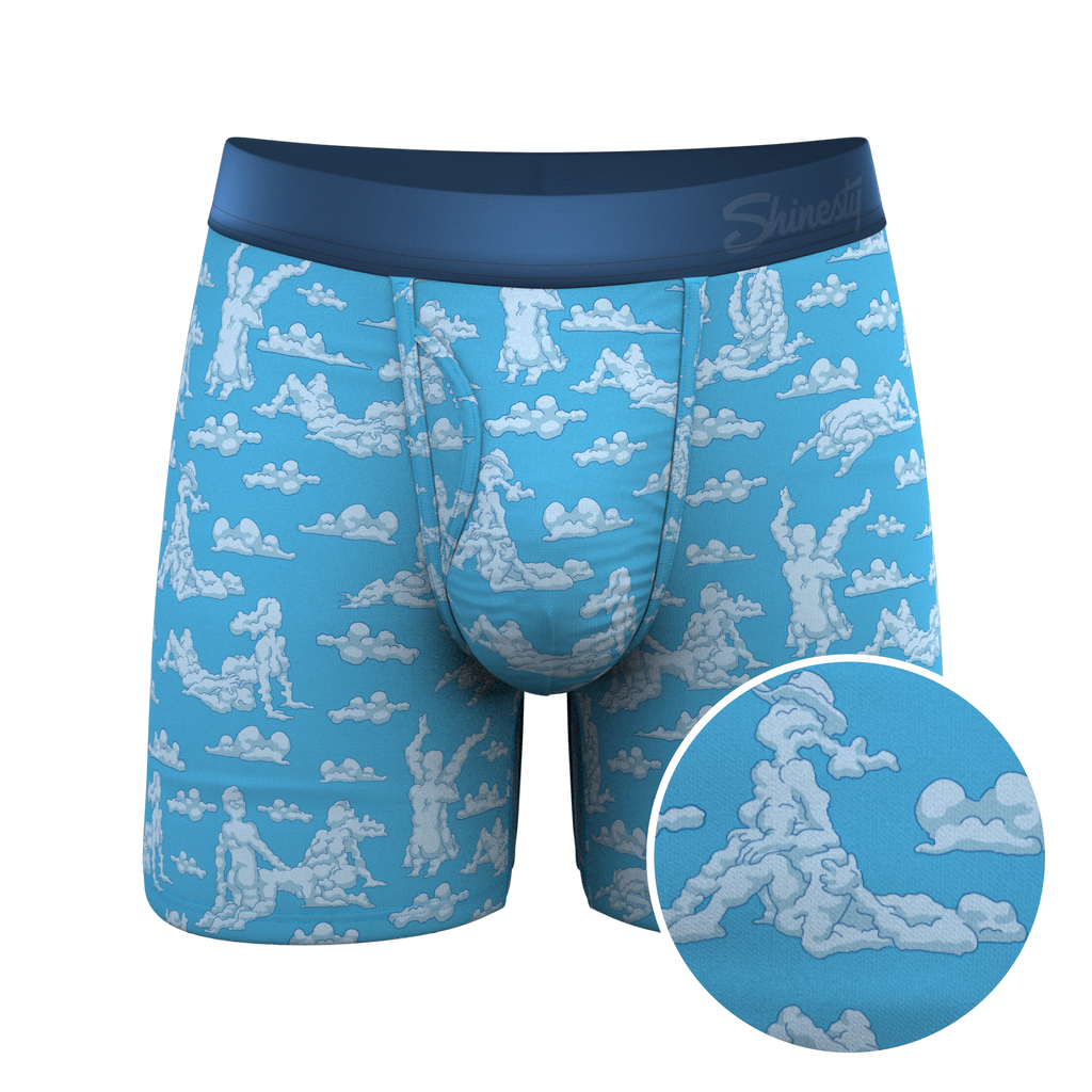 A quirky pair of Ball Hammock® pouch underwear featuring a reverse cloud girl design.