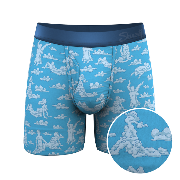 A quirky pair of Ball Hammock® pouch underwear featuring a reverse cloud girl design.