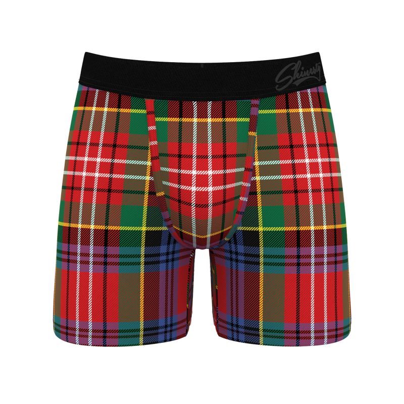 Classy Plaid Christmas Ball Hammock Pouch Underwear | The Scotch On The ...