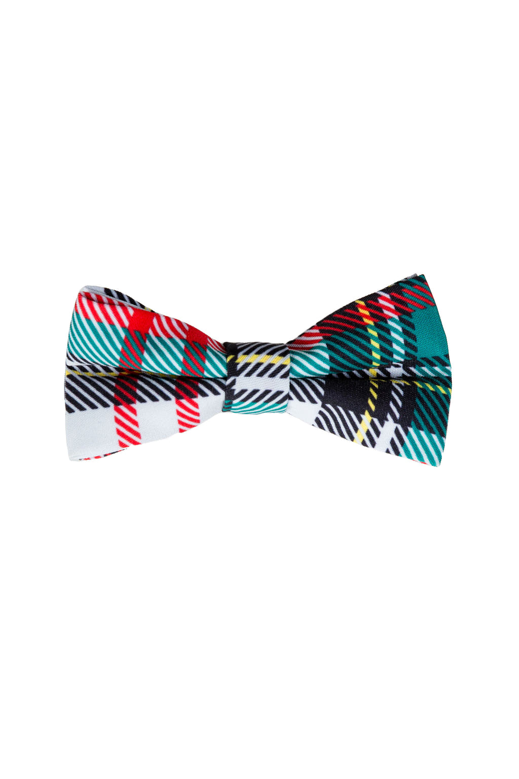 Scotch on the Rocks Christmas Plaid Bow Tie