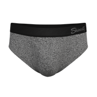 The Seattle Skyline | Black Marble Heather Ball Hammock® Pouch Underwear Briefs