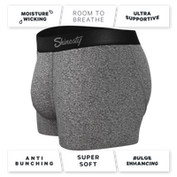 Super soft black marble heather underwear
